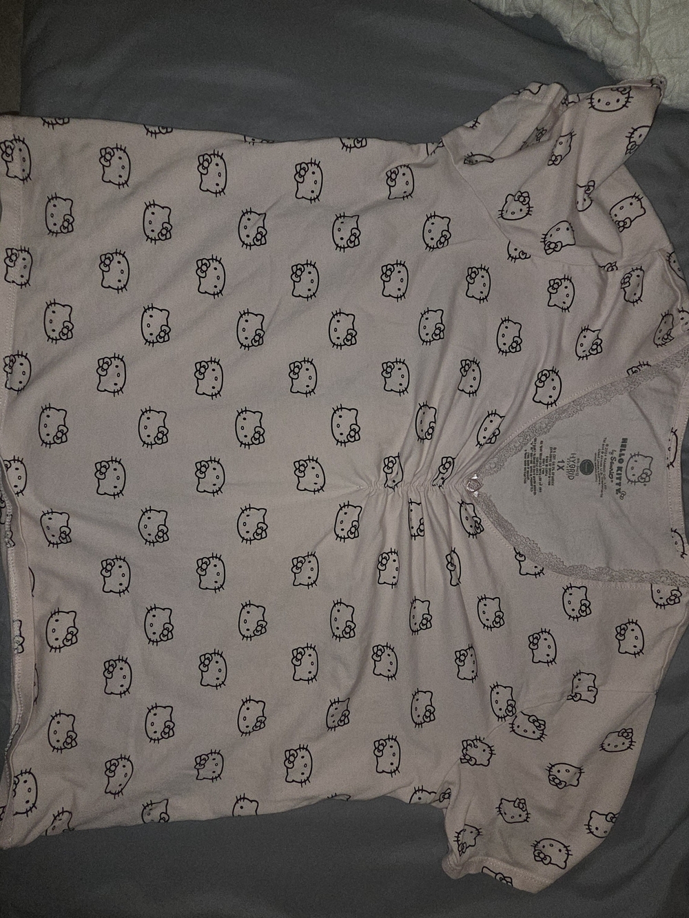 Sanrio Hello Kitty Light Pink Crop Top Shirt